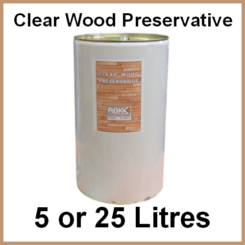 Clear Wood Preservative 5 or 25 Litres Overpaintable eBay